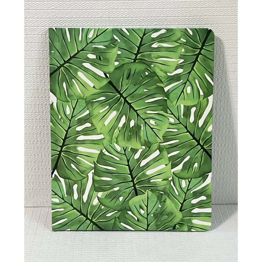 12 Month Undated Weekly and Monthly Planner Monstera Leaf Unnumbered Planner